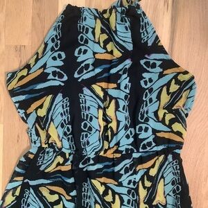 FOREVER 21 Maxi Dress Sleeveless Blue/Yellow Women’s S